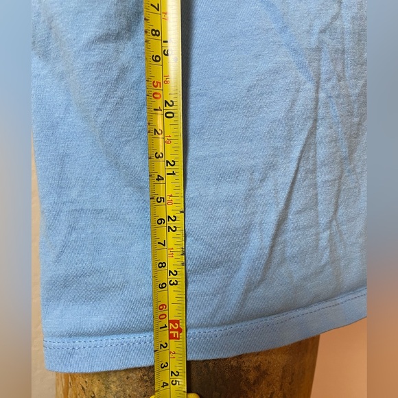 Champion Lt Blue Short Sleeve Tee Men SZ:S Front banner logo plus sleeve C logo - Picture 6 of 11